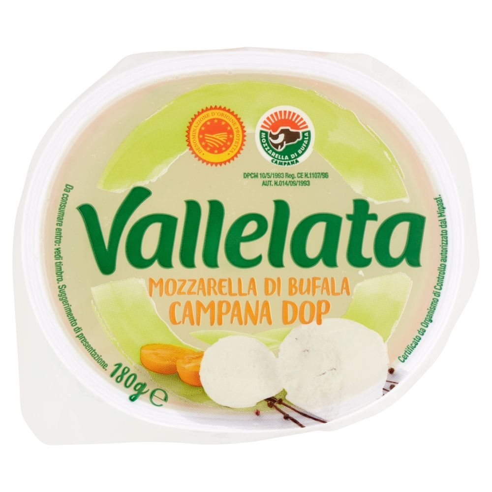 Mozzarella di Bufala Campana DOP Vallelata, 180 g